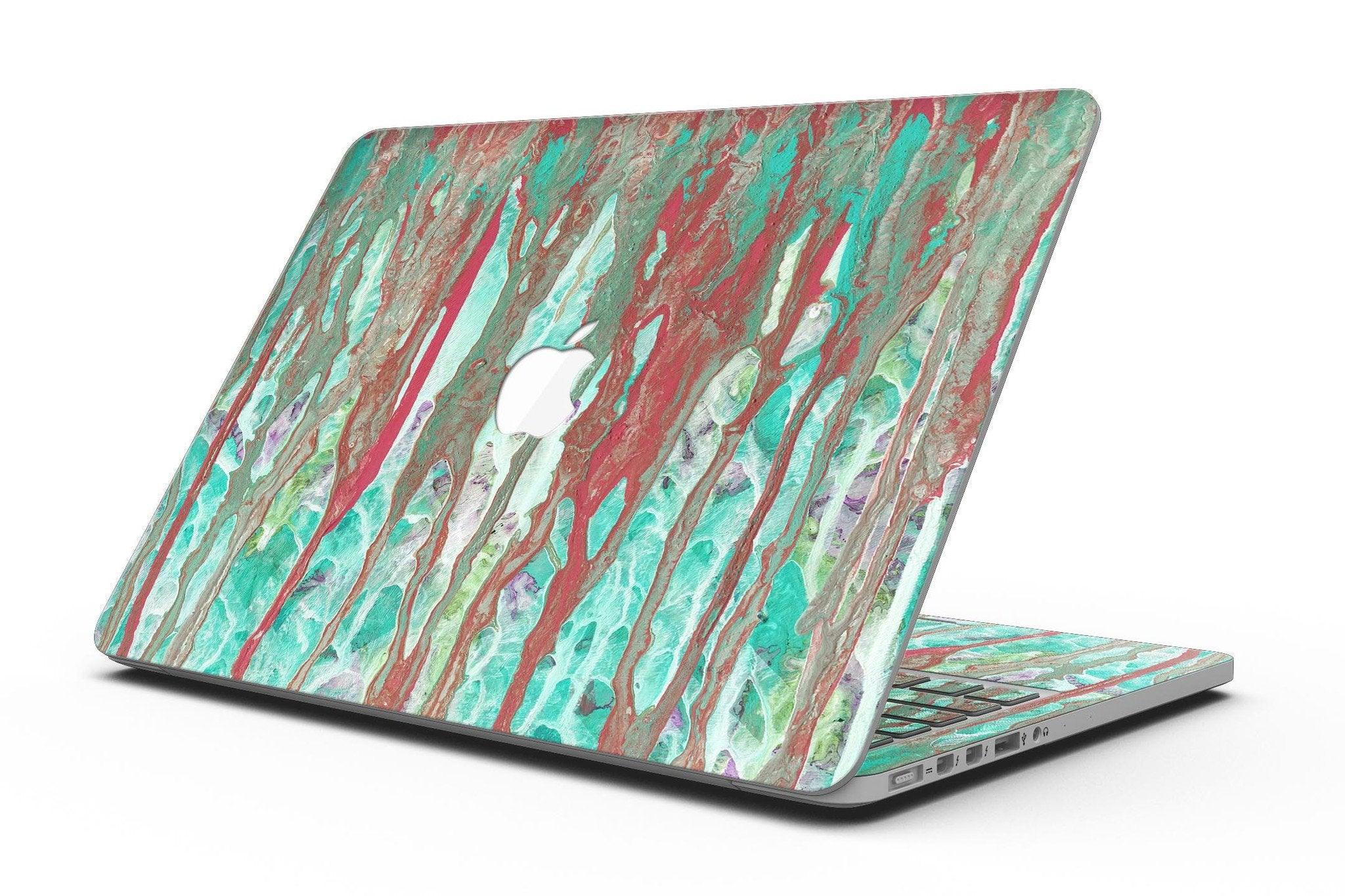 Abstract Wet Paint Mint Rustic - MacBook Pro with Retina Display - ItemBear.com