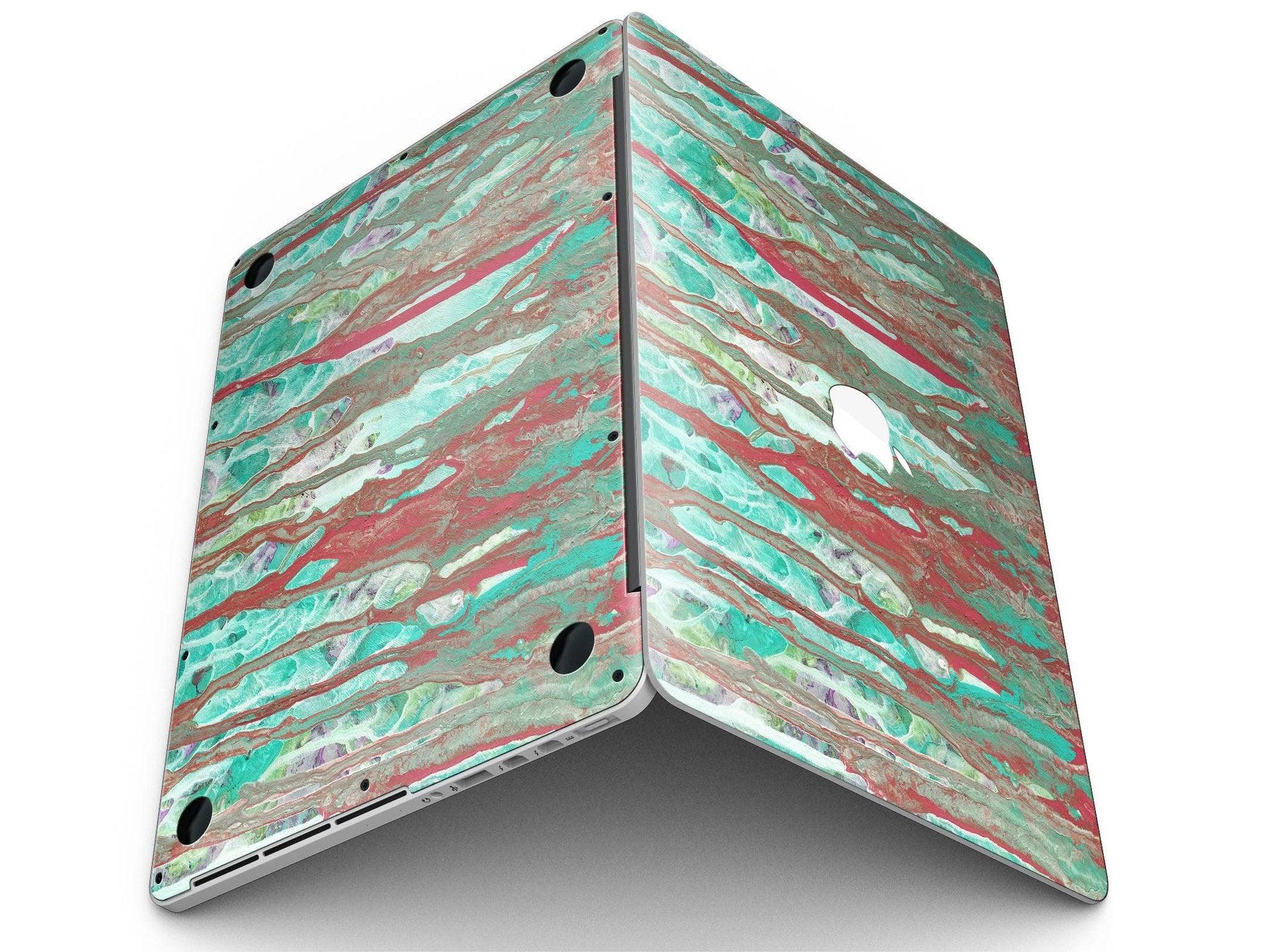 Abstract Wet Paint Mint Rustic - MacBook Pro with Retina Display - ItemBear.com