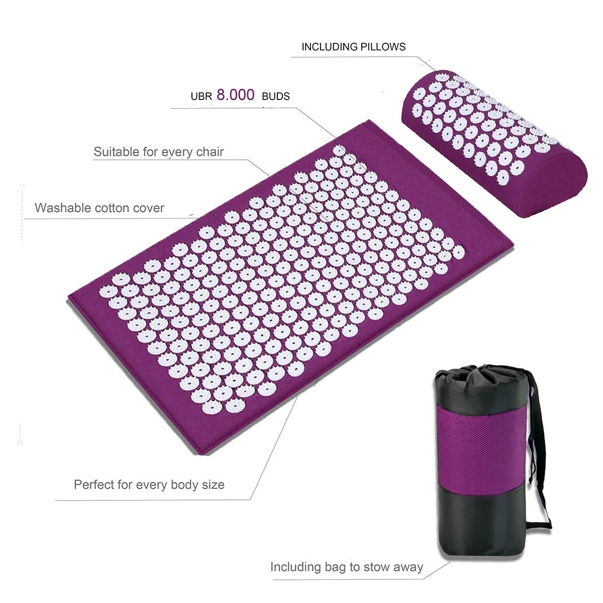 Acupressure Massage Mat - ItemBear.com