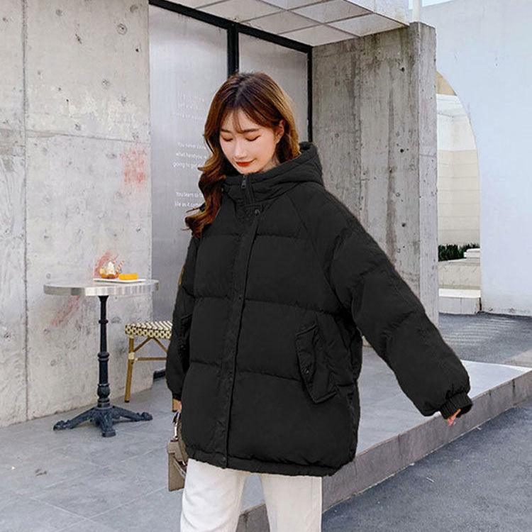 Aelegantmis Women Thicken Warm Parka Coat Loose Oversized Women's Winter Bread Coat Hooded Outwear Padded Woman Parkas Jackets - ItemBear.com