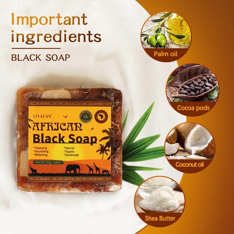 African Black Soap Handmade Organic Shea Butter Anti Rebelles Face - Premium Other from AliExpress Winners - Just $26.70! Shop now at ItemBear.com