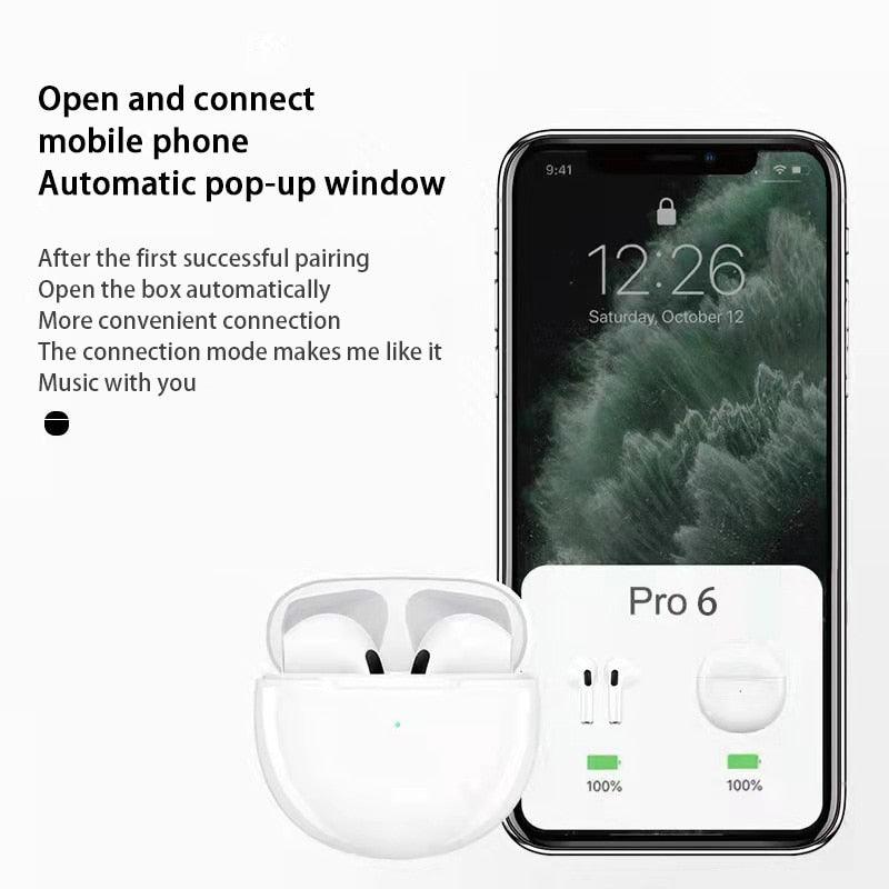 Air Pro 6 TWS Bluetooth Earphones - ItemBear.com