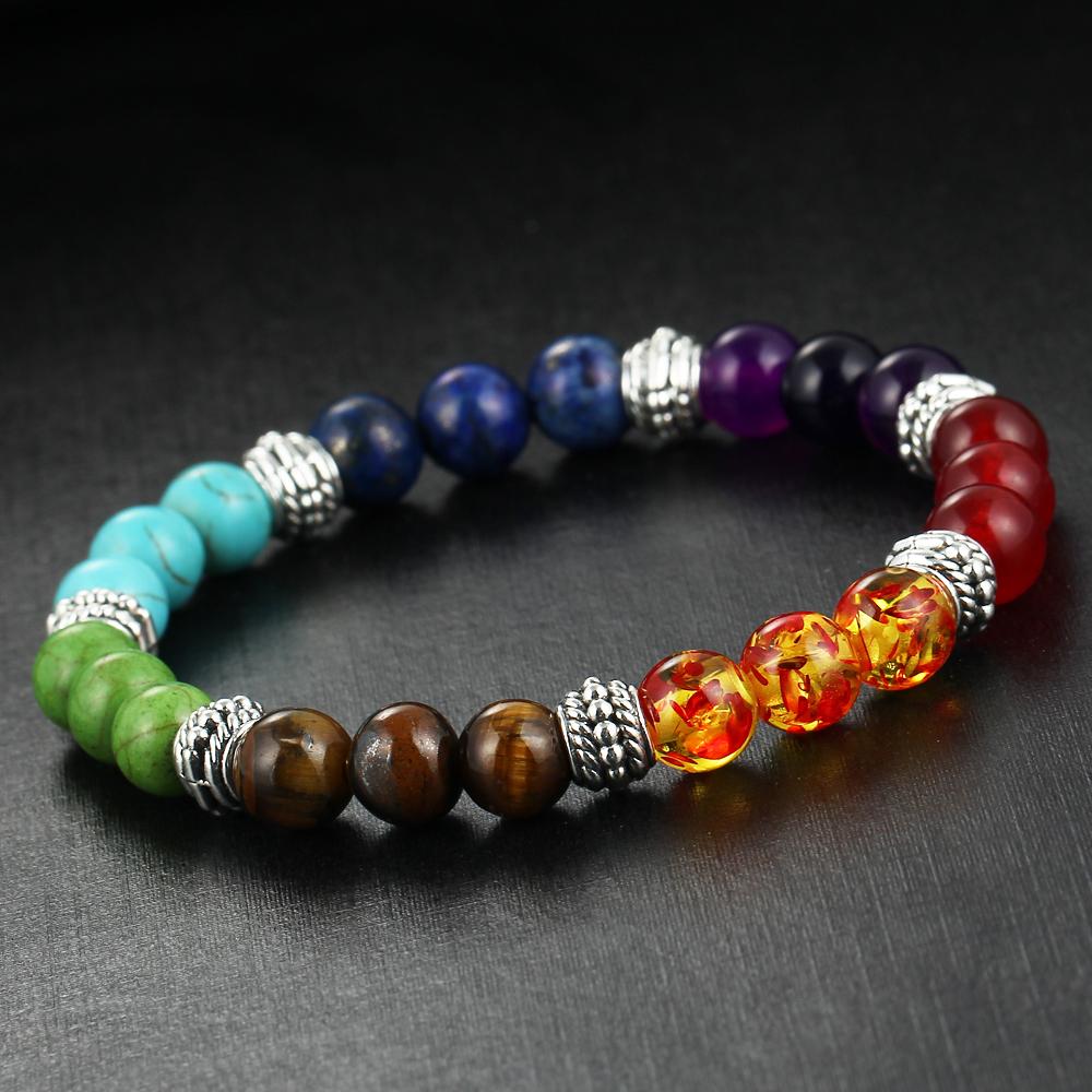 Align Yourself 7 Chakra Healing Crystals Bracelet - ItemBear.com