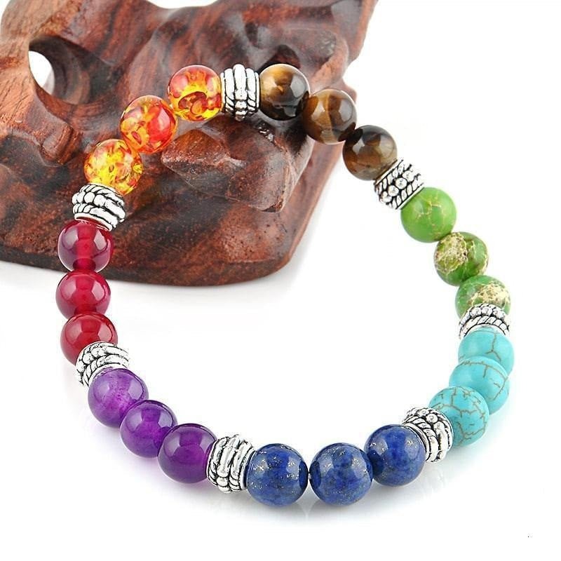 Align Yourself 7 Chakra Healing Crystals Bracelet - ItemBear.com