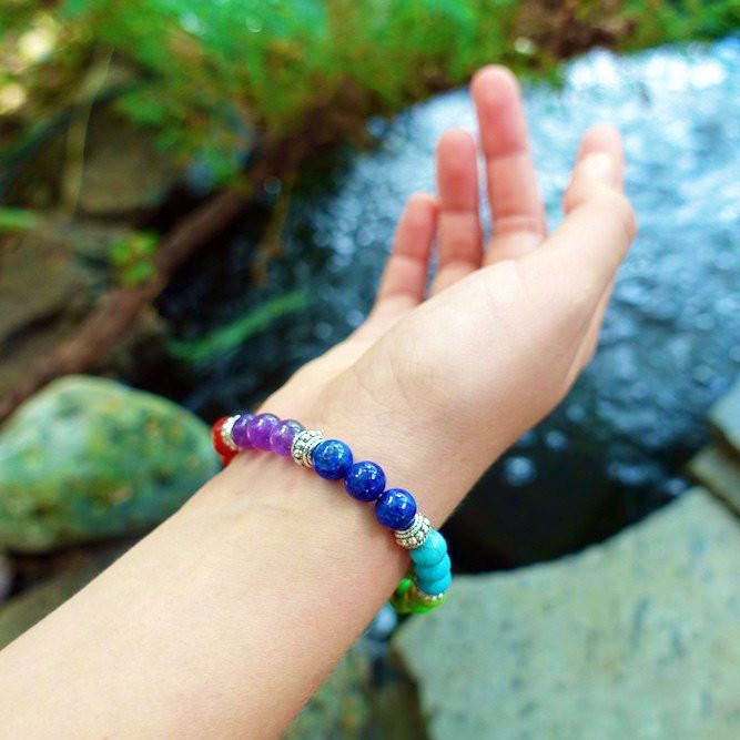 Align Yourself 7 Chakra Healing Crystals Bracelet - ItemBear.com