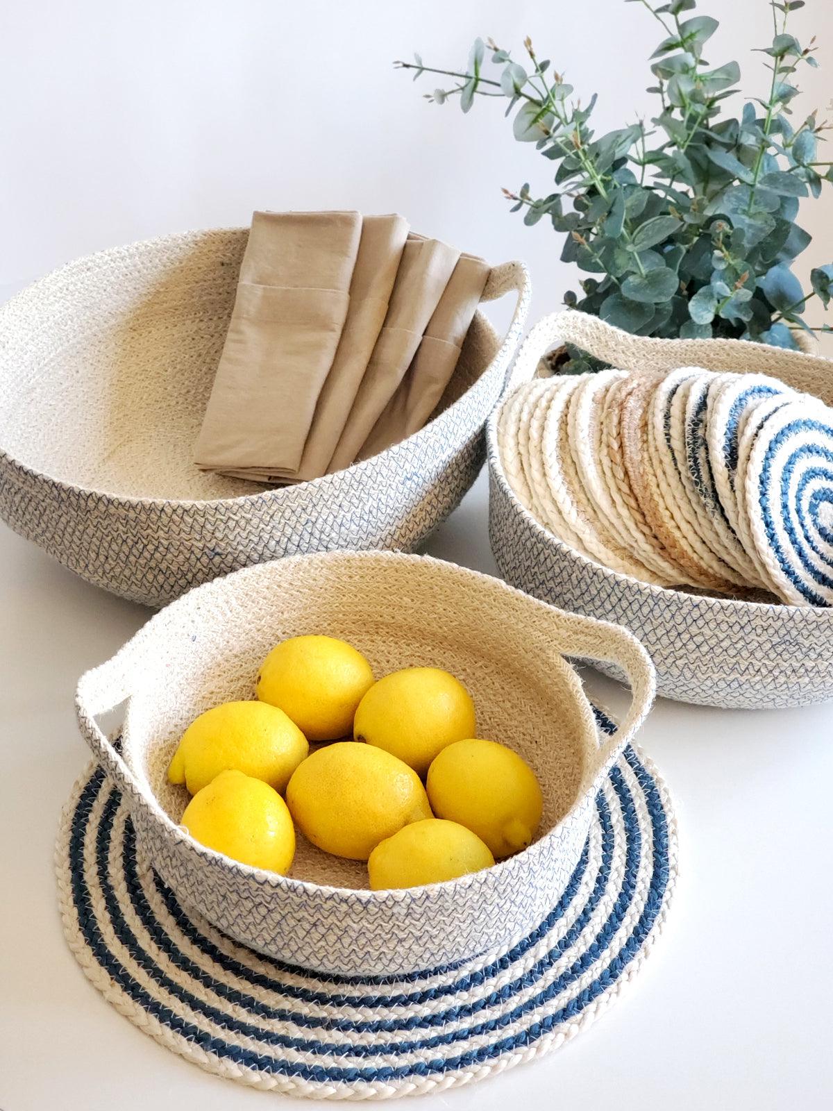 Amari Fruit Bowl - Blue - ItemBear.com