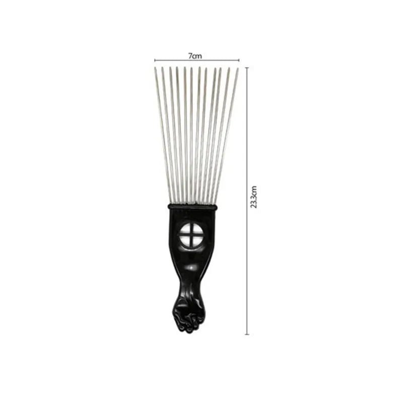 Anti - Static Metal Afro Pick Comb - ItemBear.com