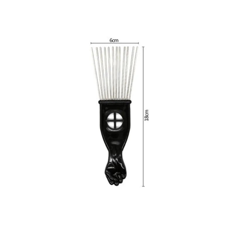 Anti - Static Metal Afro Pick Comb - ItemBear.com