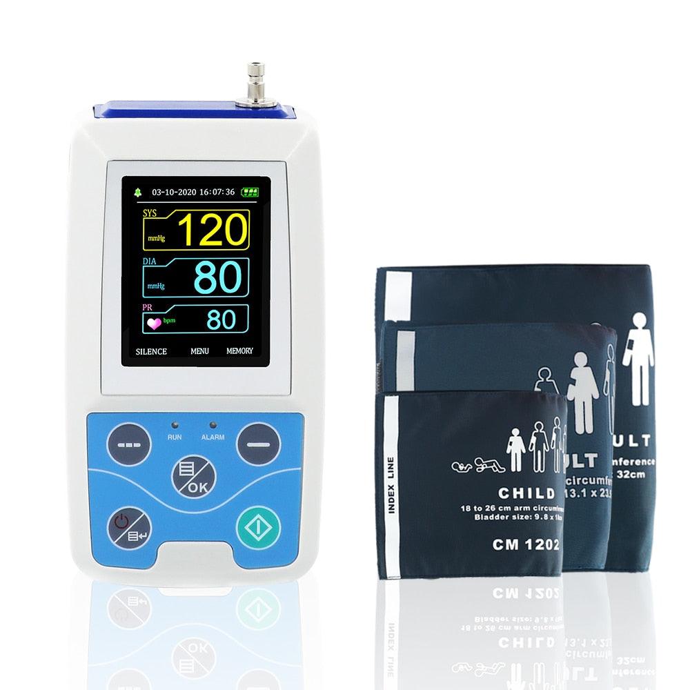 Arm Ambulatory Blood Pressure Monitor 24hours NIBP Holter CONTEC ABPM50+ Adult,Child ,Large ,3 Cuffs, Free PC Software - ItemBear.com