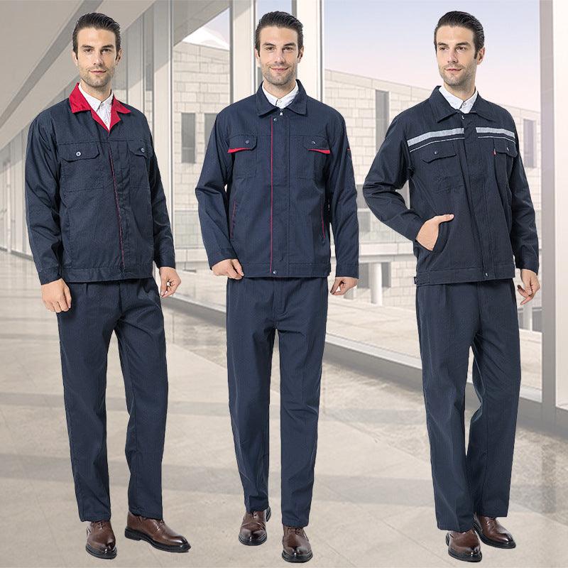 Autumn and winter long - sleeved work clothes labor protection clothes tooling suits work clothes welding factory clothes auto repair factory site engineering electrician - ItemBear.com