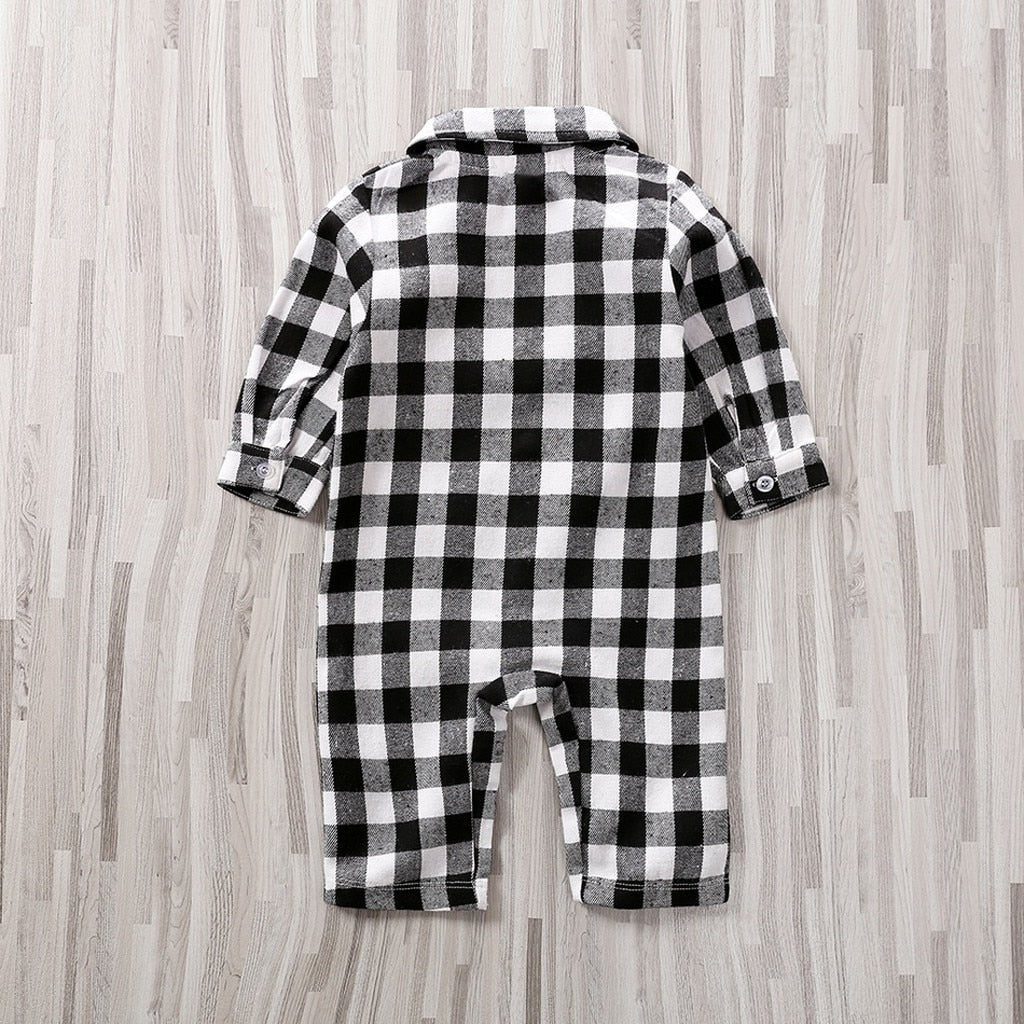 Baby Plaid Onesie Jumpsuit - ItemBear.com