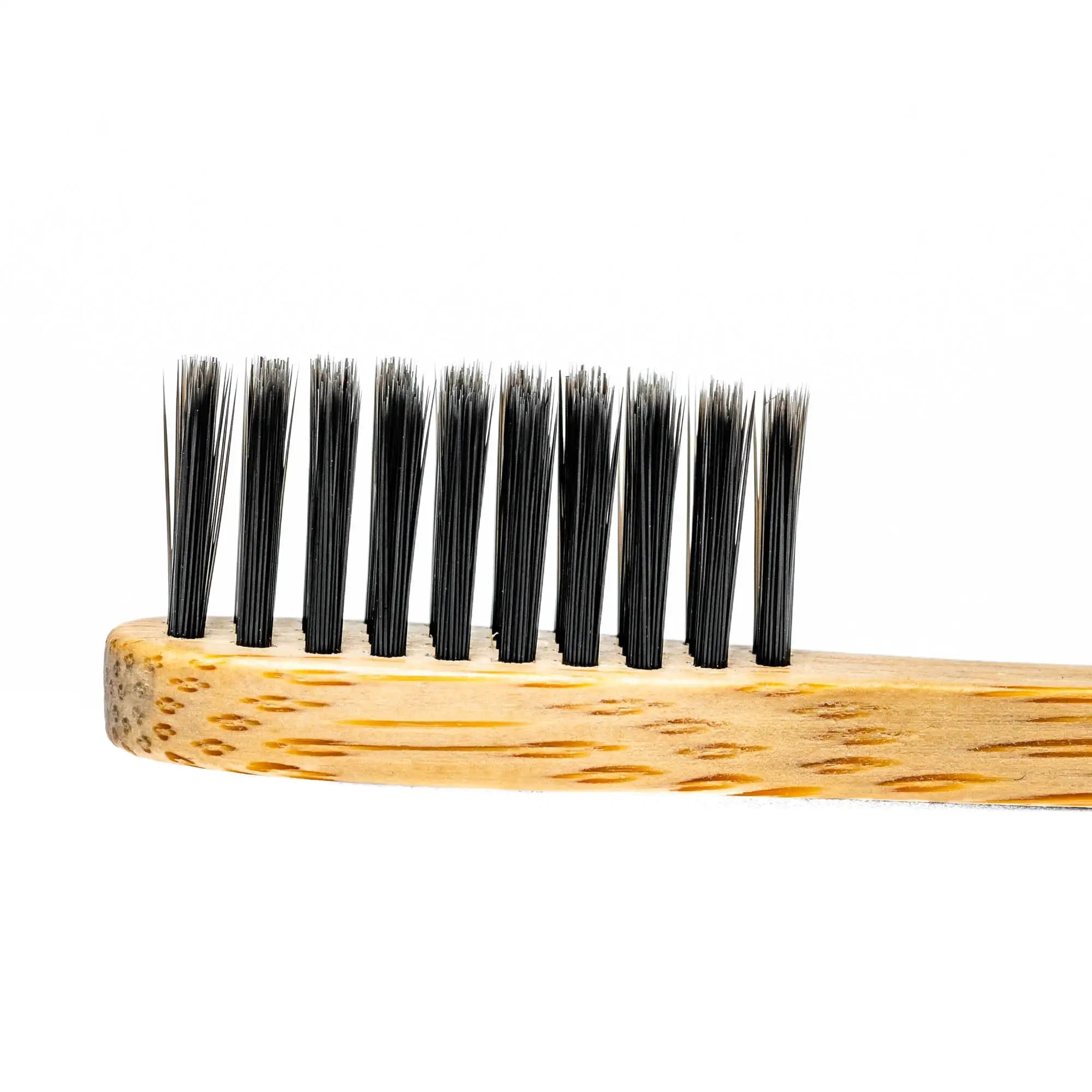 Bamboo Toothbrush Set 5 - Pack - Bamboo Toothbrushes with Medium Bristles for Adults - Eco - Friendly, Biodegradable, Natural Wooden Toothbrushes - ItemBear.com