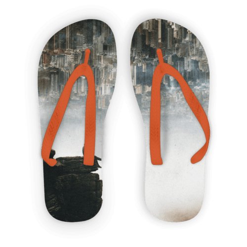 Between The Haze Adult Flip Flops - ItemBear.com