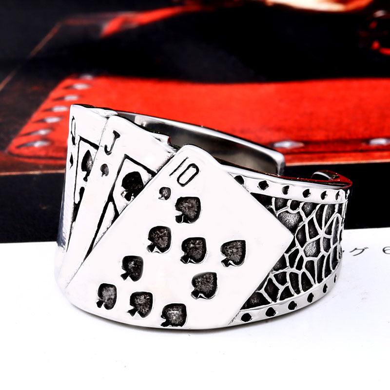 Biker Gothic Rock Men's Ring - ItemBear.com