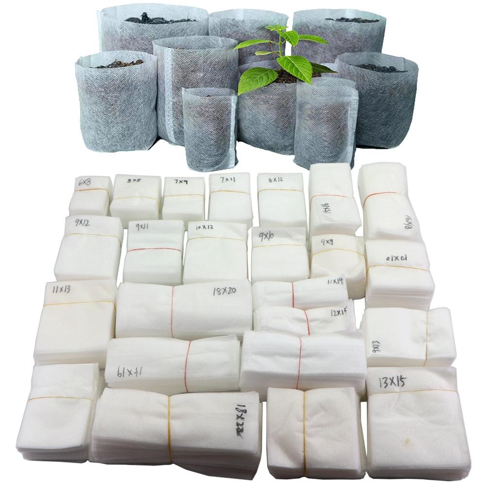 Biodegradable Nonwoven Fabric Nursery Plant Grow Bags Seedling Growing - ItemBear.com