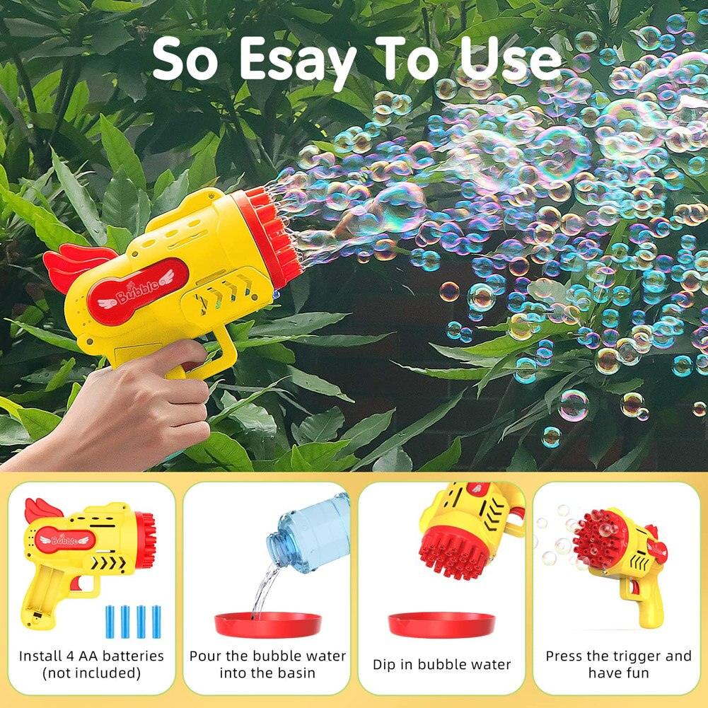 Bubble Gun Electric Automatic Soap Rocket - ItemBear.com