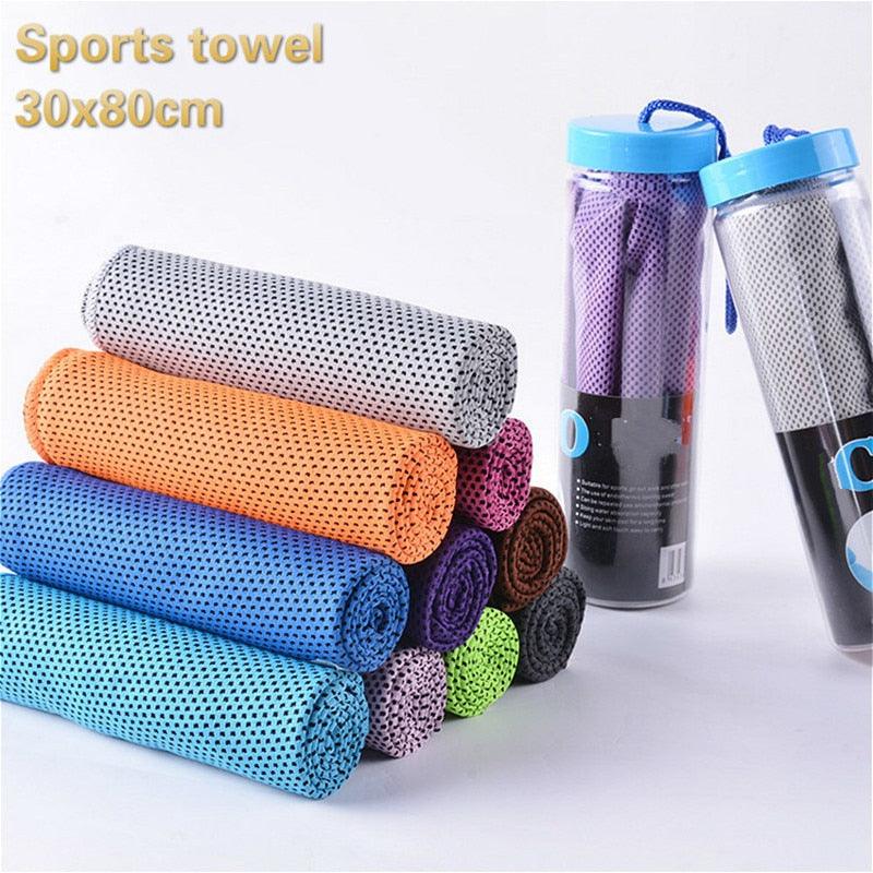 Colors Men And Women Gym Club Yoga Sports Cold Washcloth Running Football Basketball Cooling Ice Beach Towel Lovers Gift Toallas - ItemBear.com