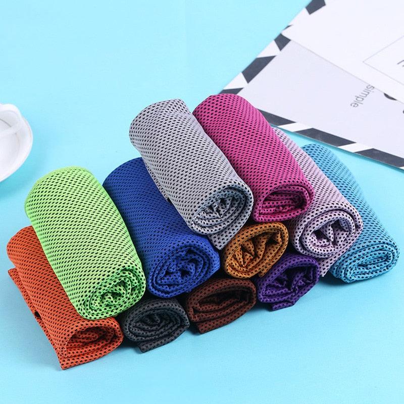 Colors Men And Women Gym Club Yoga Sports Cold Washcloth Running Football Basketball Cooling Ice Beach Towel Lovers Gift Toallas - ItemBear.com