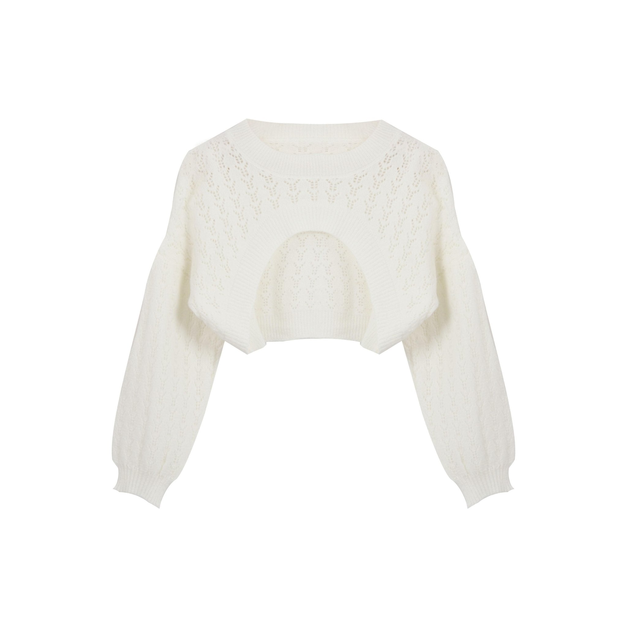 Comfy Loose Super Crop Long Sleeve Sweater - ItemBear.com