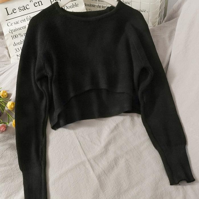 Comfy Solid Loose O - Neck Sweater - ItemBear.com