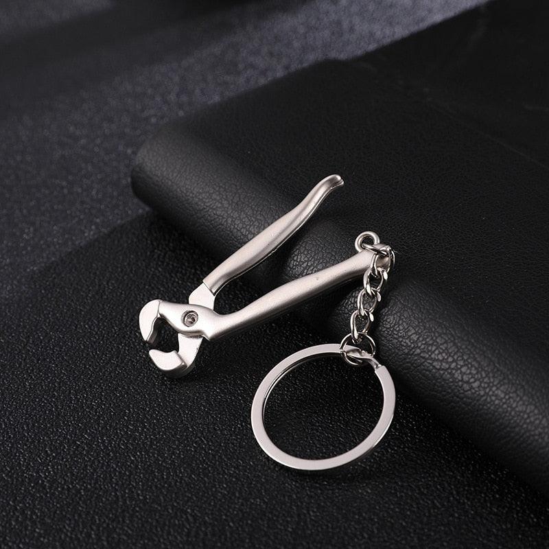 Creative gift car metal keychain turbo gear hub pendant brake disc shock absorber Pendant - ItemBear.com