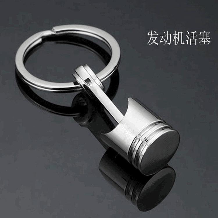 Creative gift car metal keychain turbo gear hub pendant brake disc shock absorber Pendant - ItemBear.com