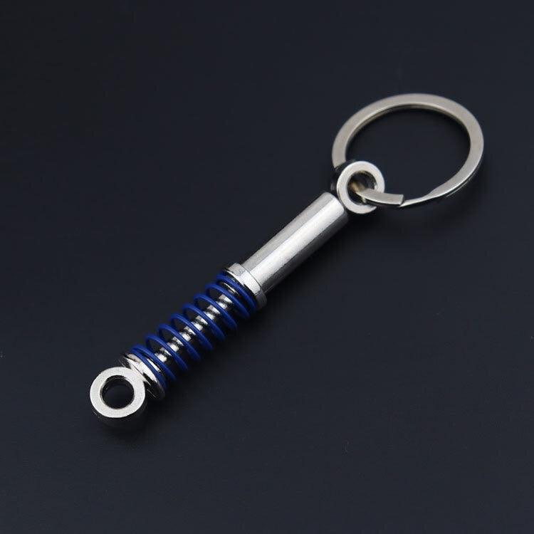 Creative gift car metal keychain turbo gear hub pendant brake disc shock absorber Pendant - ItemBear.com