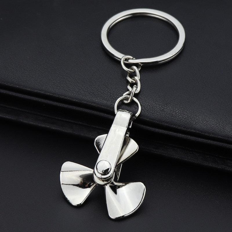 Creative gift car metal keychain turbo gear hub pendant brake disc shock absorber Pendant - ItemBear.com