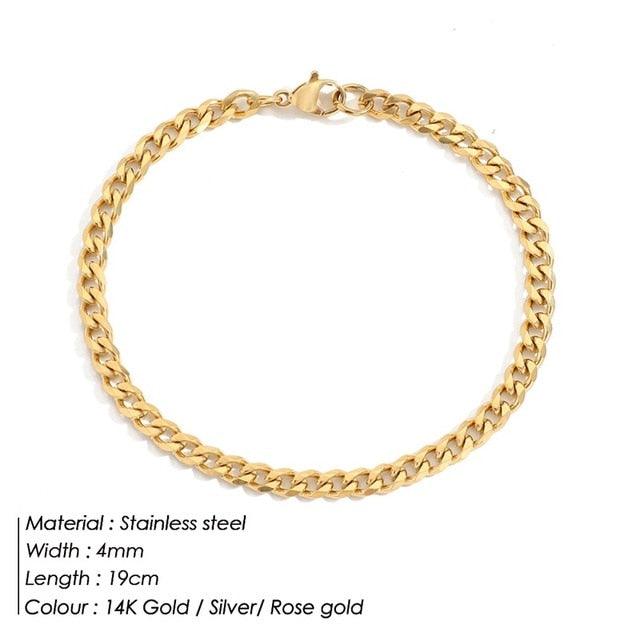 Curb Chain Stainless Steel Bracelet - ItemBear.com
