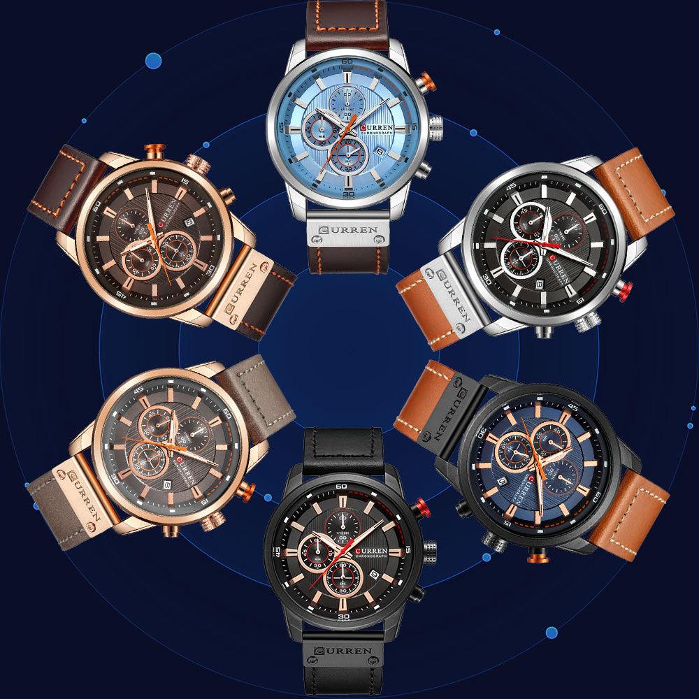 CURREN Fashion Date Quartz Men Watches Top Brand Luxury Male Clock Chronograph Sport Mens Wrist Watch Hodinky Relogio Masculino - ItemBear.com