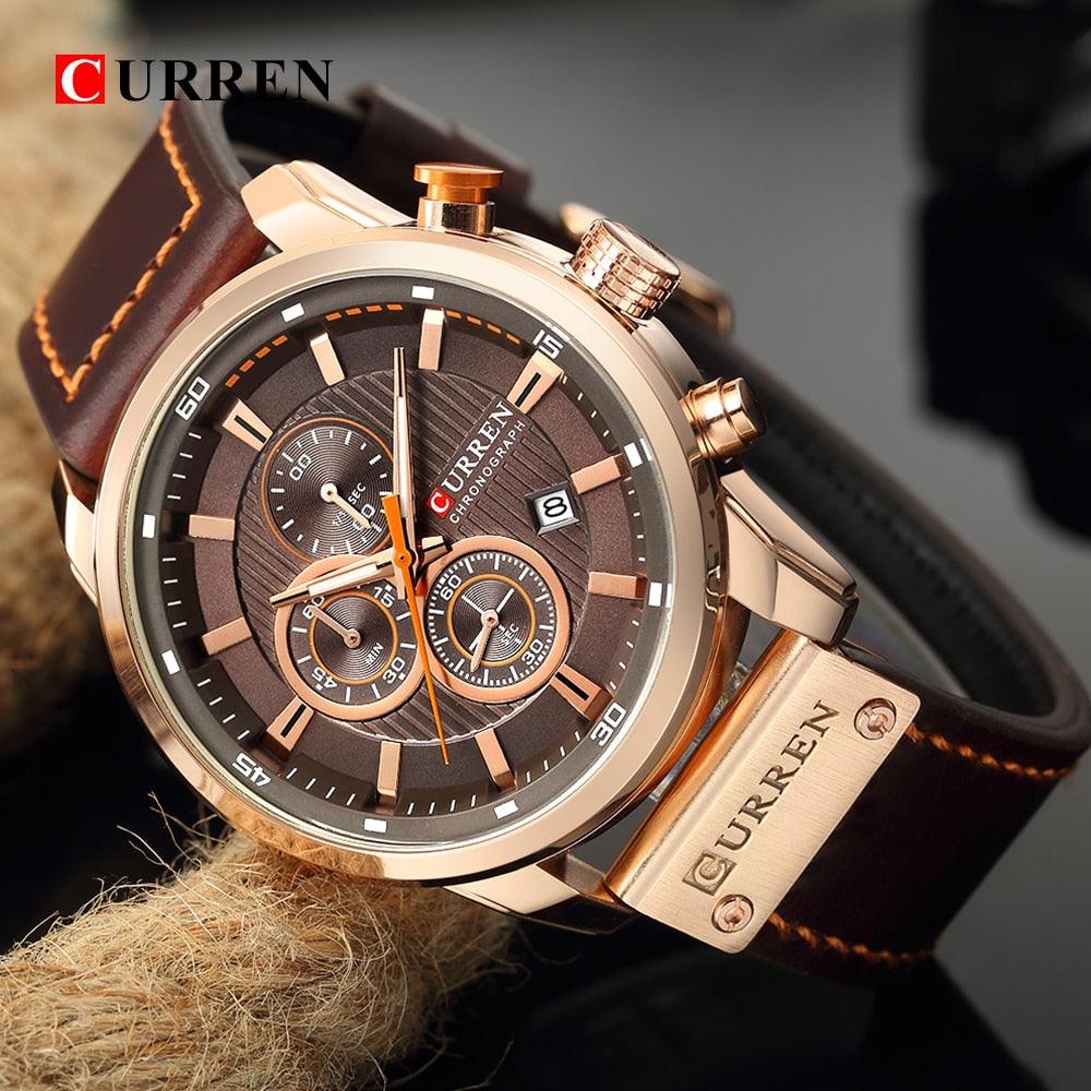 CURREN Fashion Date Quartz Men Watches Top Brand Luxury Male Clock Chronograph Sport Mens Wrist Watch Hodinky Relogio Masculino - ItemBear.com