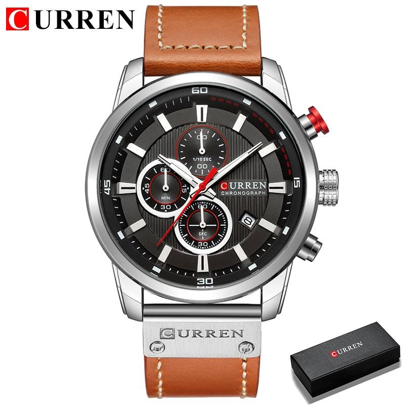 CURREN Fashion Date Quartz Men Watches Top Brand Luxury Male Clock Chronograph Sport Mens Wrist Watch Hodinky Relogio Masculino - ItemBear.com