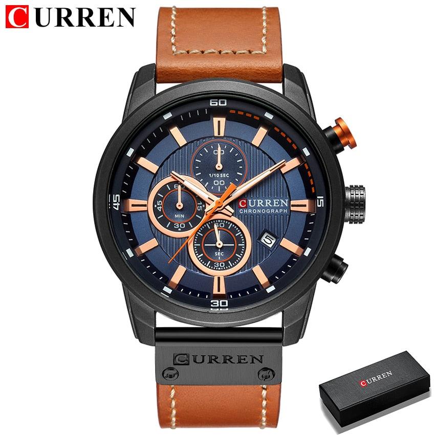 CURREN Fashion Date Quartz Men Watches Top Brand Luxury Male Clock Chronograph Sport Mens Wrist Watch Hodinky Relogio Masculino - ItemBear.com