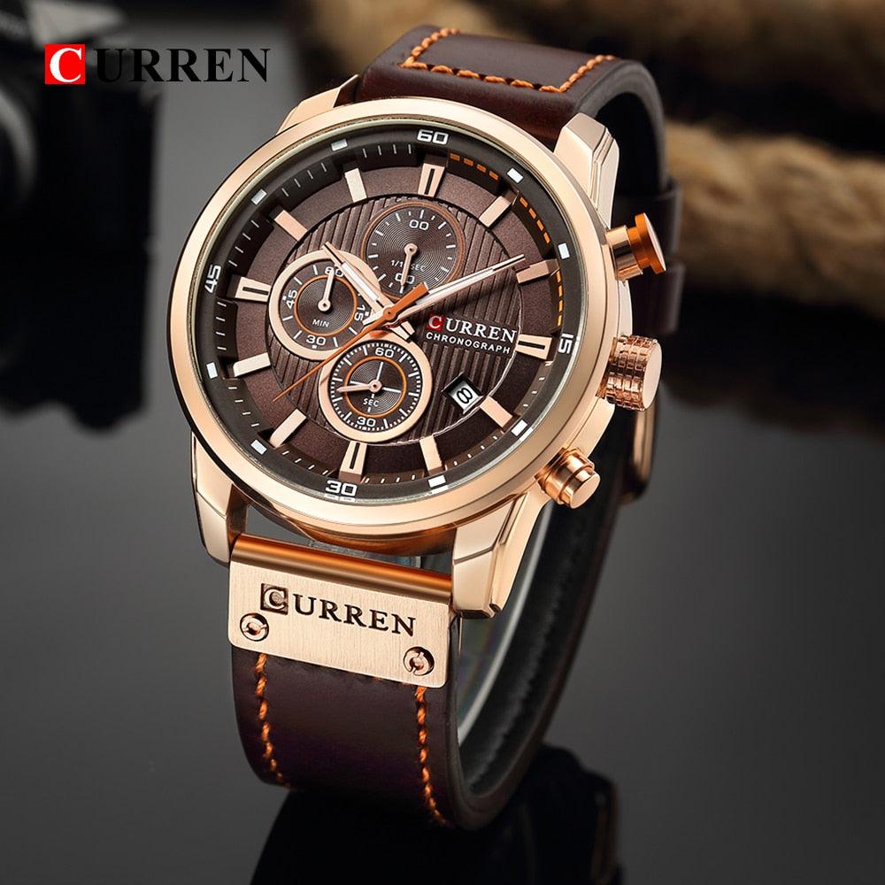 CURREN Fashion Date Quartz Men Watches Top Brand Luxury Male Clock Chronograph Sport Mens Wrist Watch Hodinky Relogio Masculino - ItemBear.com