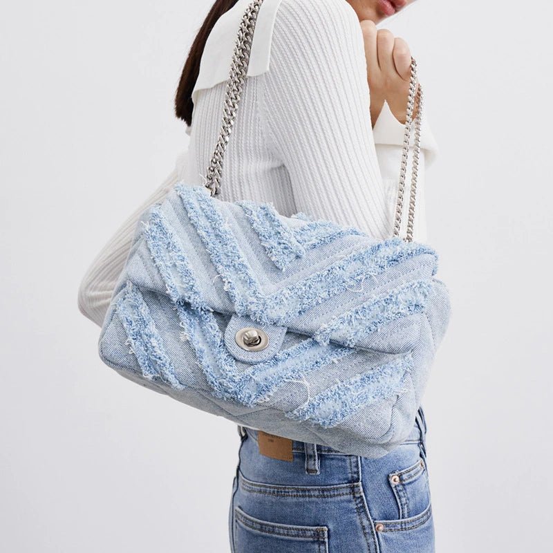 Denim Chain Bag - ItemBear.com