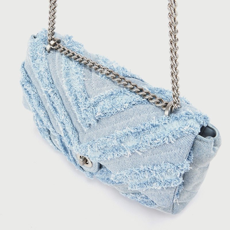 Denim Chain Bag - ItemBear.com