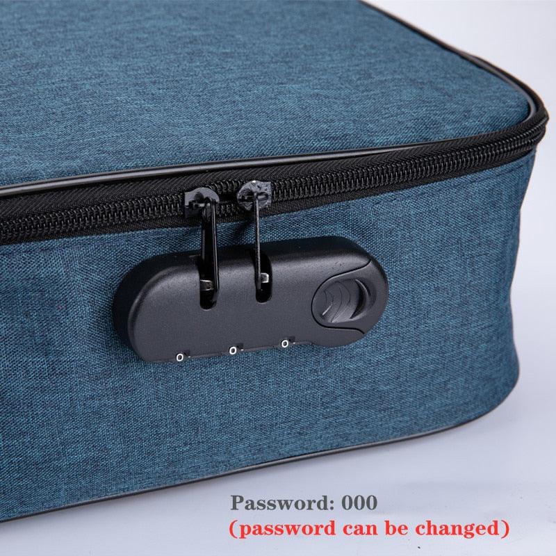 Document Organizer Briefcase A4 Folder Holder Men's Women's Bag Cover Purse Passport Home Safe Functional File Storage Case - ItemBear.com