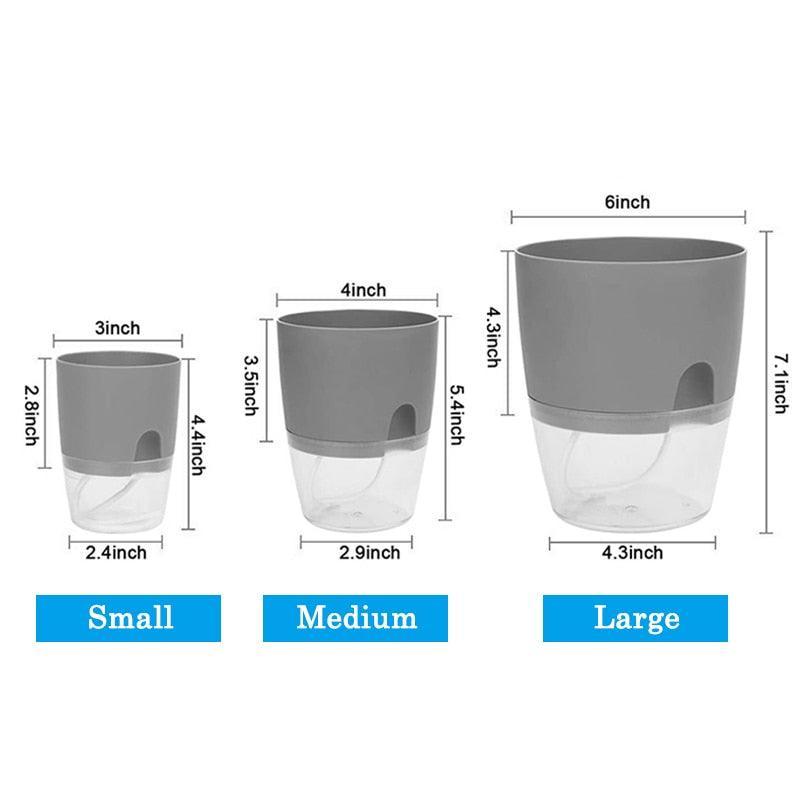 Double Layer Self Watering Flowerpot - ItemBear.com