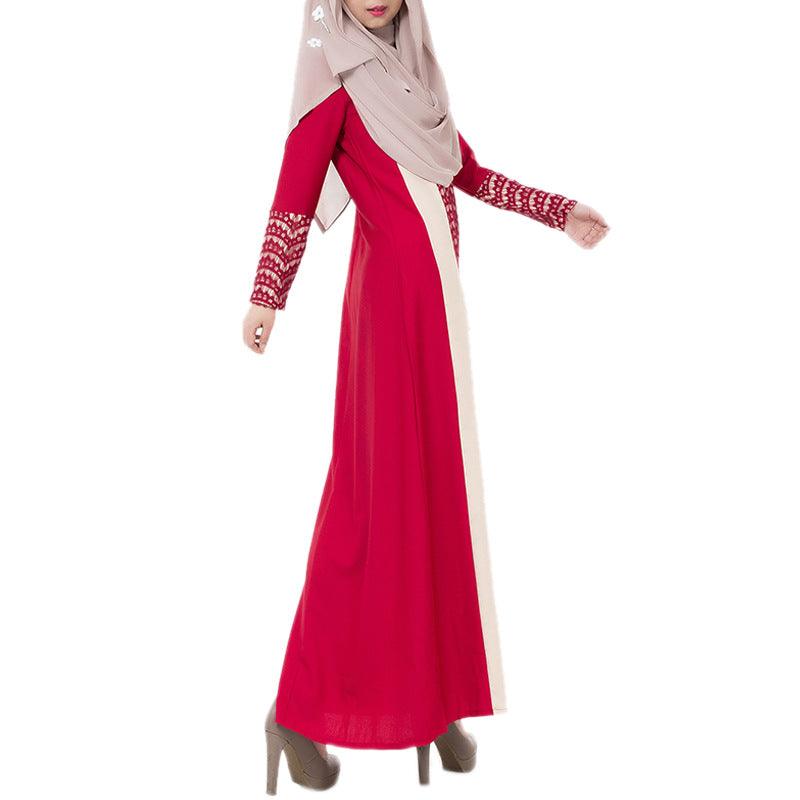 Factory direct supply new Arab Muslim robe ethnic long skirt lace dress Middle East clothing 020 - ItemBear.com