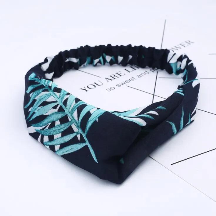 Fashion Women Girls Summer Bohemian Hair Bands Print Headbands Vintage Cross Turban Bandage Bandanas HairBands Hair Accessories - ItemBear.com