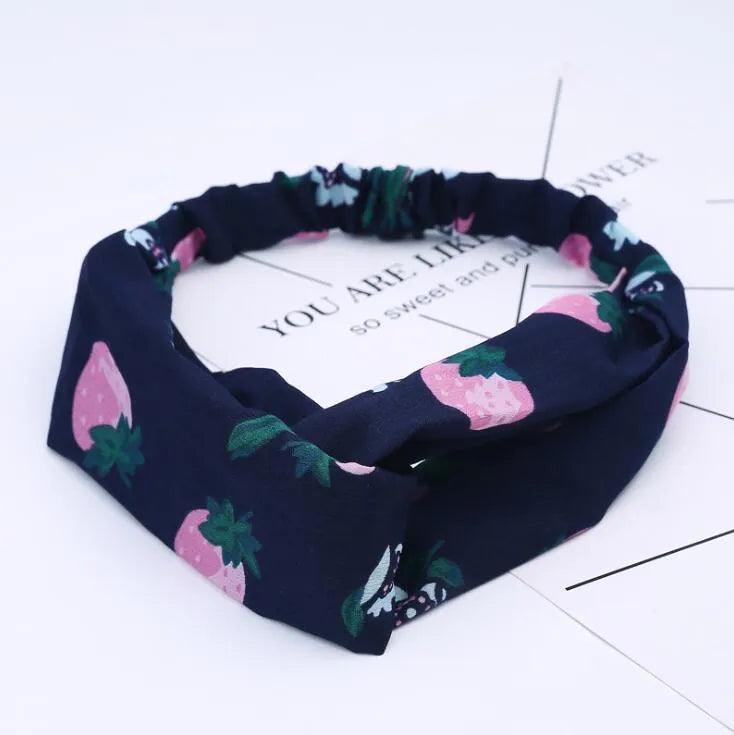 Fashion Women Girls Summer Bohemian Hair Bands Print Headbands Vintage Cross Turban Bandage Bandanas HairBands Hair Accessories - ItemBear.com