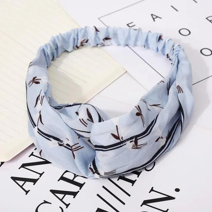 Fashion Women Girls Summer Bohemian Hair Bands Print Headbands Vintage Cross Turban Bandage Bandanas HairBands Hair Accessories - ItemBear.com