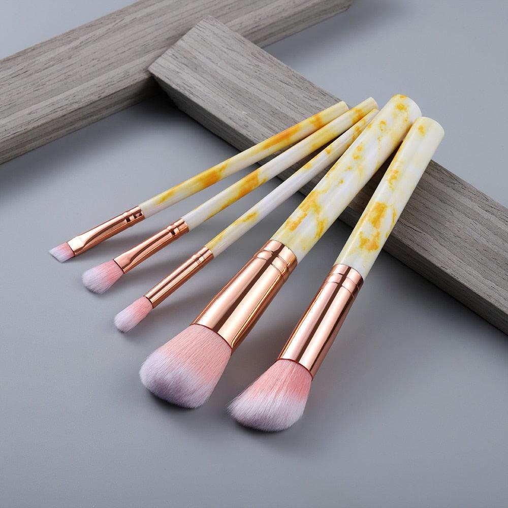 FLD 5/15Pcs Makeup Brushes Tool Set Cosmetic Powder Eye Shadow Foundation Blush Blending Beauty Make Up Brush Maquiagem - ItemBear.com