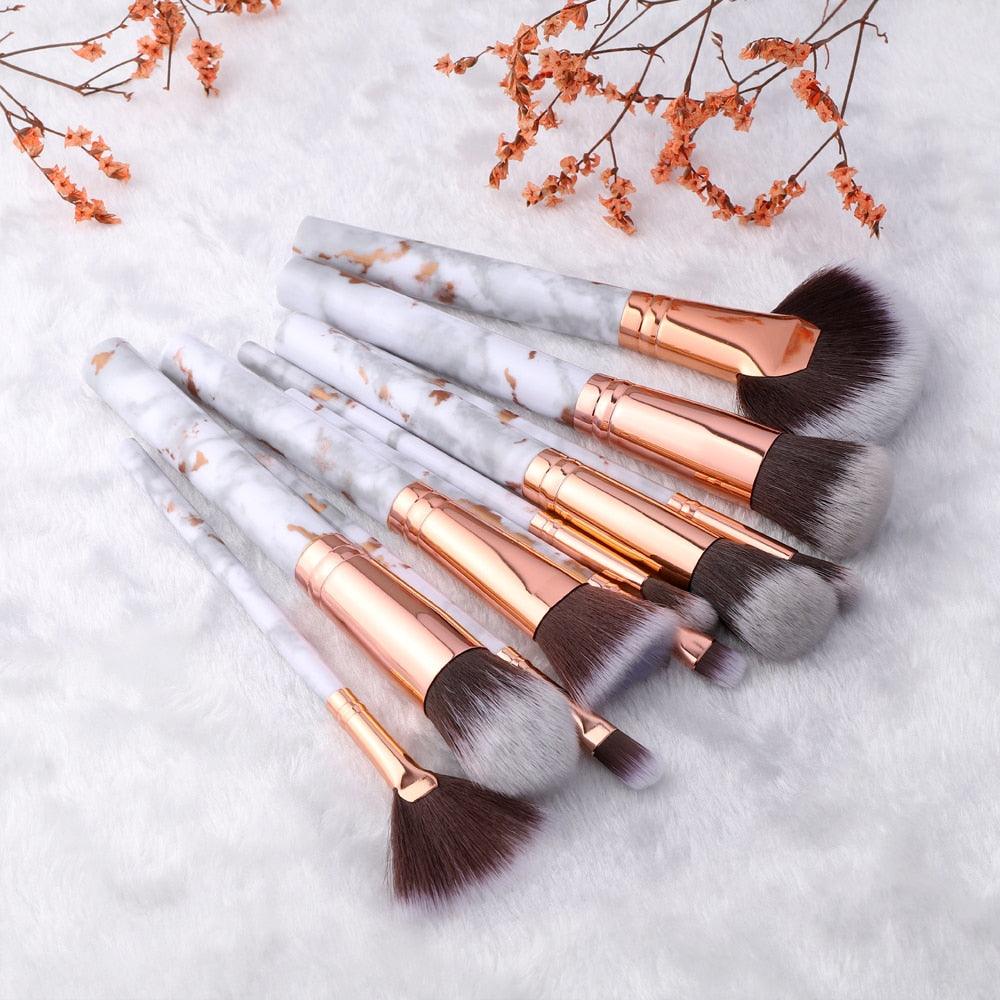 FLD 5/15Pcs Makeup Brushes Tool Set Cosmetic Powder Eye Shadow Foundation Blush Blending Beauty Make Up Brush Maquiagem - ItemBear.com