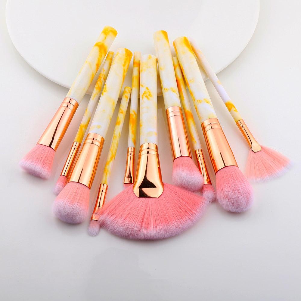 FLD 5/15Pcs Makeup Brushes Tool Set Cosmetic Powder Eye Shadow Foundation Blush Blending Beauty Make Up Brush Maquiagem - ItemBear.com