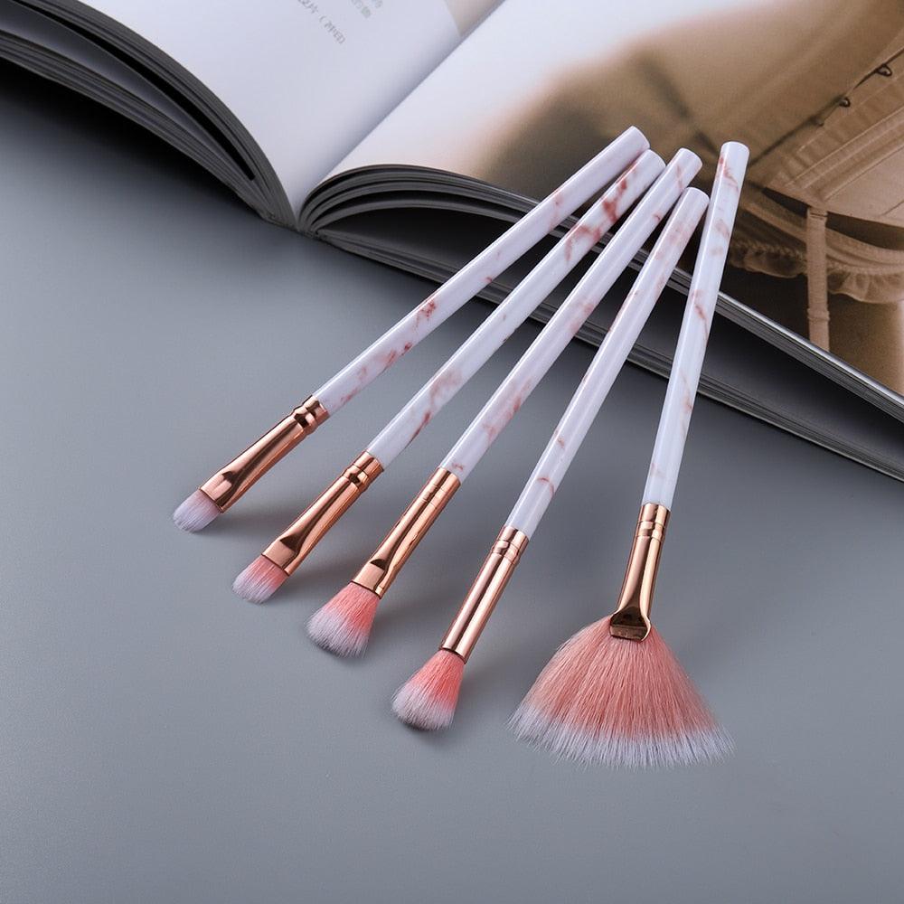 FLD 5/15Pcs Makeup Brushes Tool Set Cosmetic Powder Eye Shadow Foundation Blush Blending Beauty Make Up Brush Maquiagem - ItemBear.com