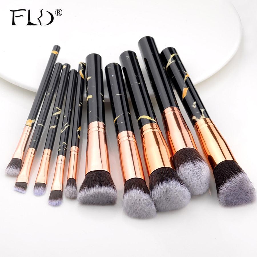 FLD 5/15Pcs Makeup Brushes Tool Set Cosmetic Powder Eye Shadow Foundation Blush Blending Beauty Make Up Brush Maquiagem - ItemBear.com