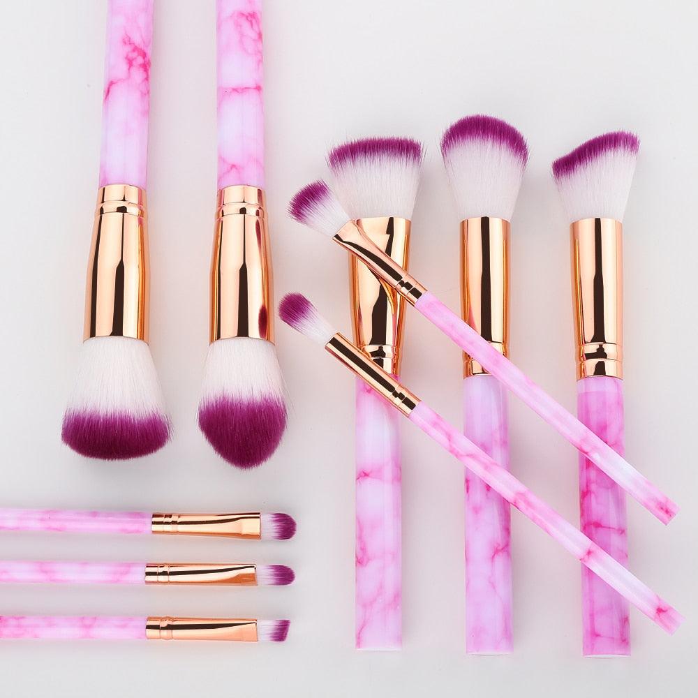 FLD 5/15Pcs Makeup Brushes Tool Set Cosmetic Powder Eye Shadow Foundation Blush Blending Beauty Make Up Brush Maquiagem - ItemBear.com