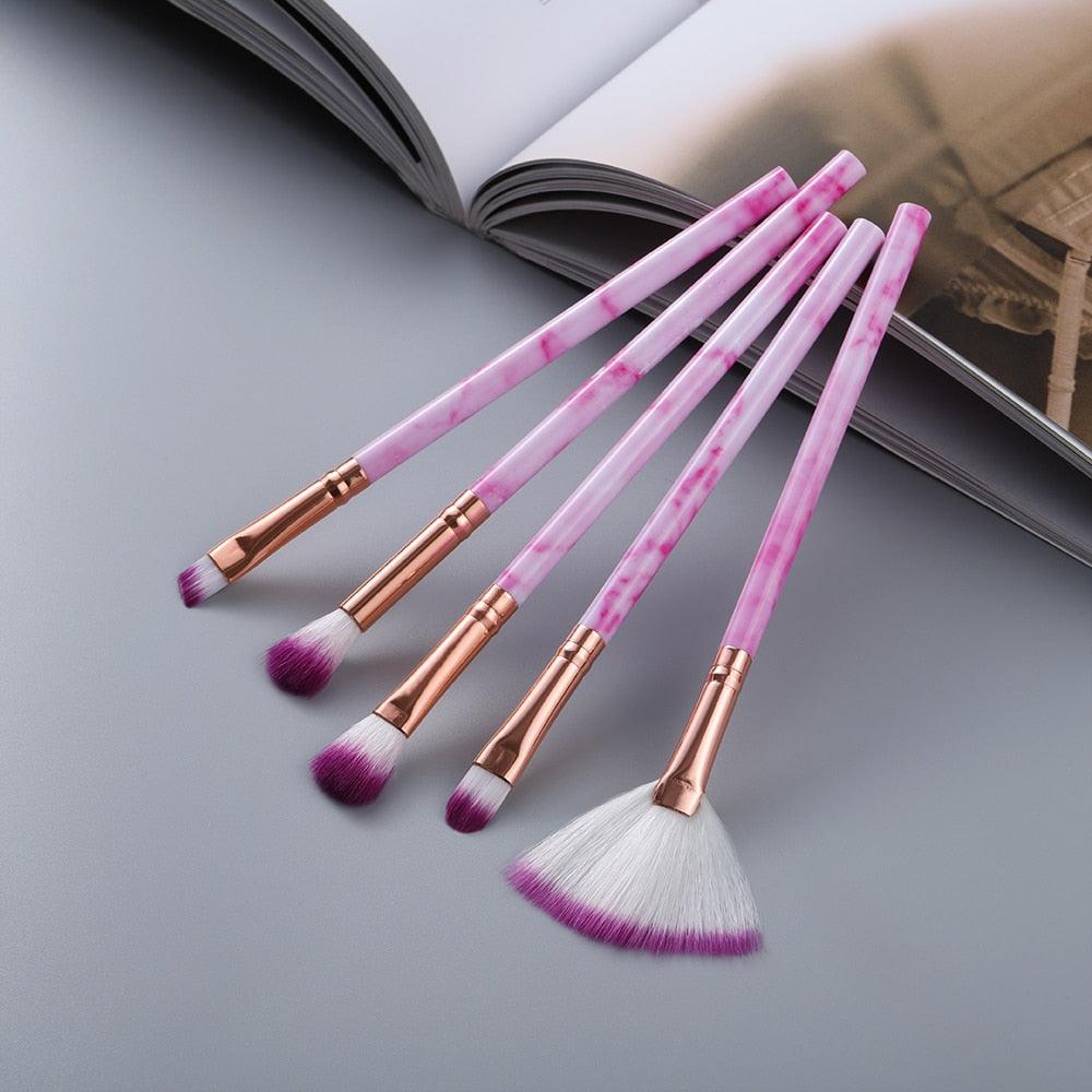 FLD 5/15Pcs Makeup Brushes Tool Set Cosmetic Powder Eye Shadow Foundation Blush Blending Beauty Make Up Brush Maquiagem - ItemBear.com