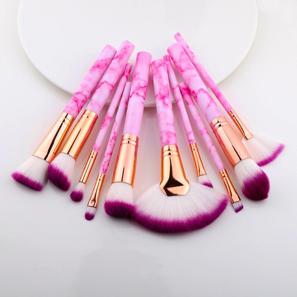 FLD 5/15Pcs Makeup Brushes Tool Set Cosmetic Powder Eye Shadow Foundation Blush Blending Beauty Make Up Brush Maquiagem - ItemBear.com